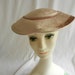 Vintage Blush Pink Velvet Hat 1950s