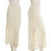 Long lacy cream colored formal slip -- bottom slip for skirt
