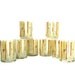 Vintage Mid century Bar ware 8 Tumblers Bamboo Tiki Glass ware