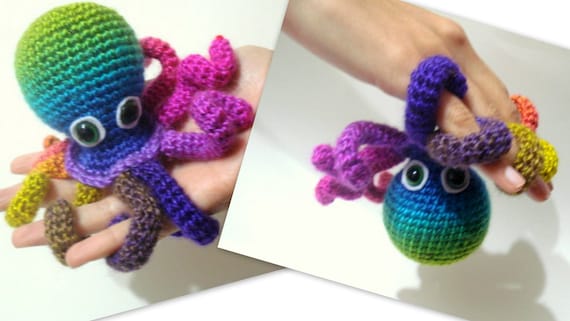Crochet Tutorial, Octopus, Amigurumi Crocheted Octopus Pattern