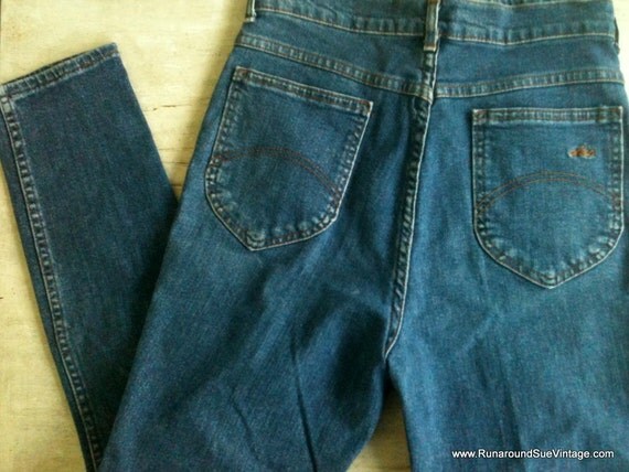 Vintage Jeans 1980s Chic Blue Jeans