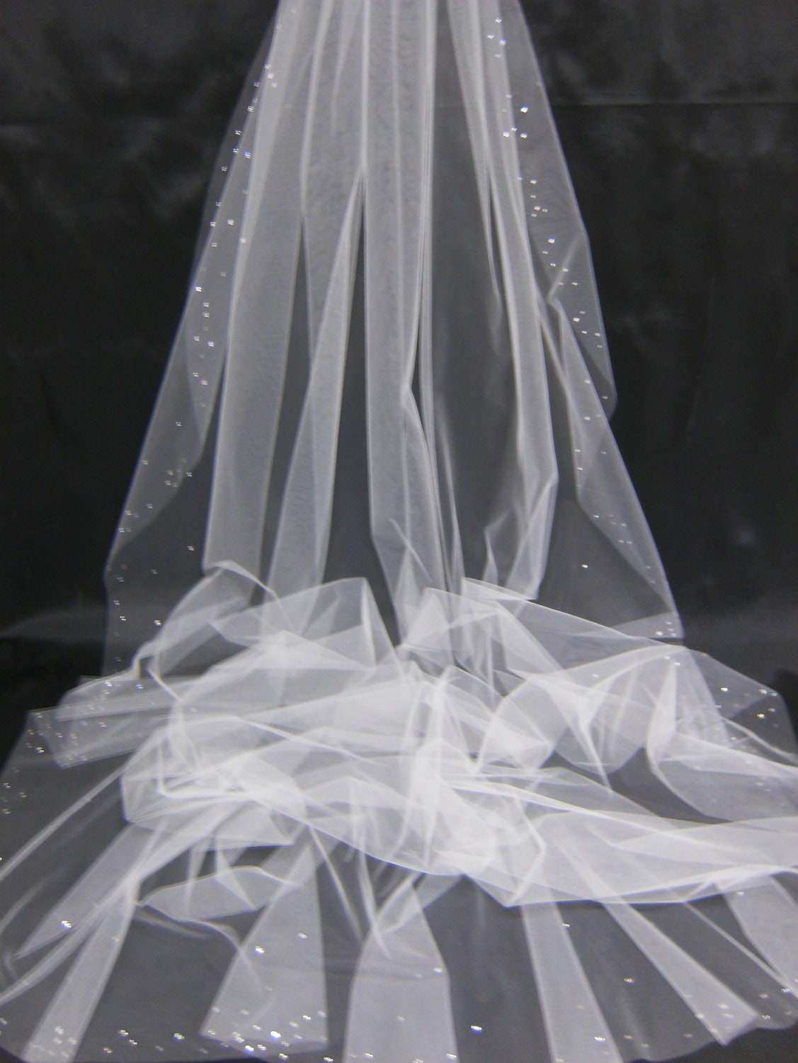 Design Your Own Swarovski Crystal Rhinestone Cathedral Length Veil ...