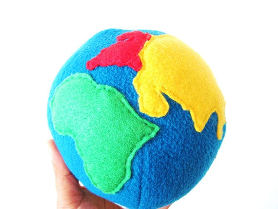 stuffed earth toy