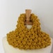 Chunky Knit Mustard Yellow Infinity Cowl Scarf