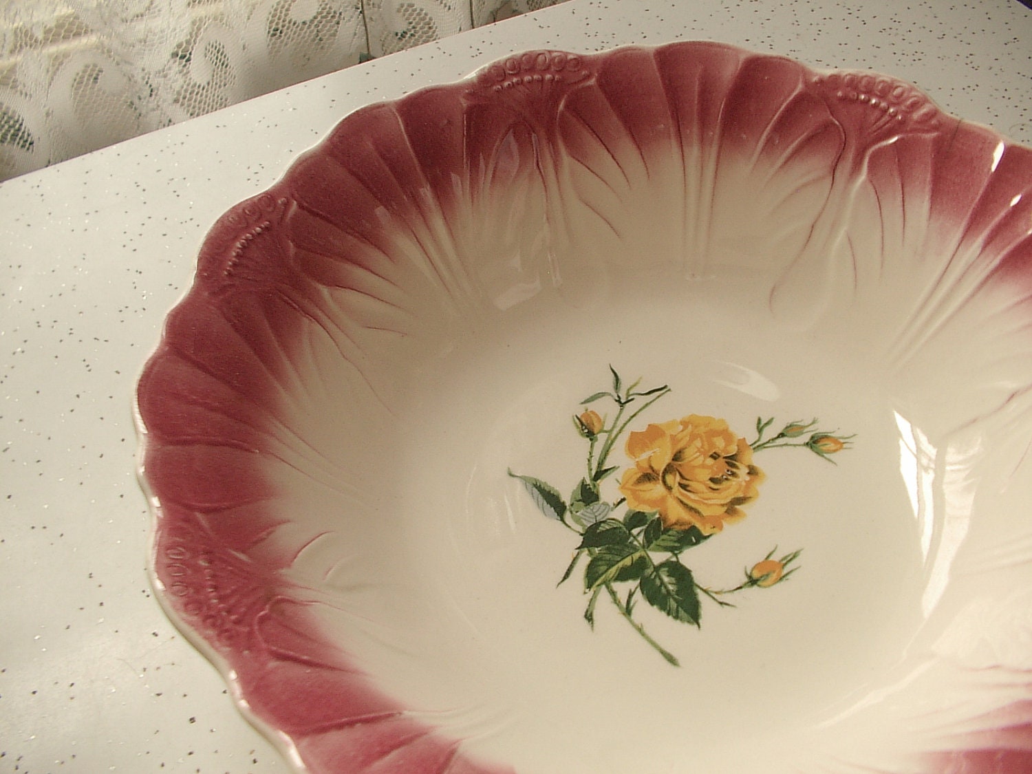 vintage-1950-s-salem-china-serving-bowl-yellow-rose-bowl-antique-bowl