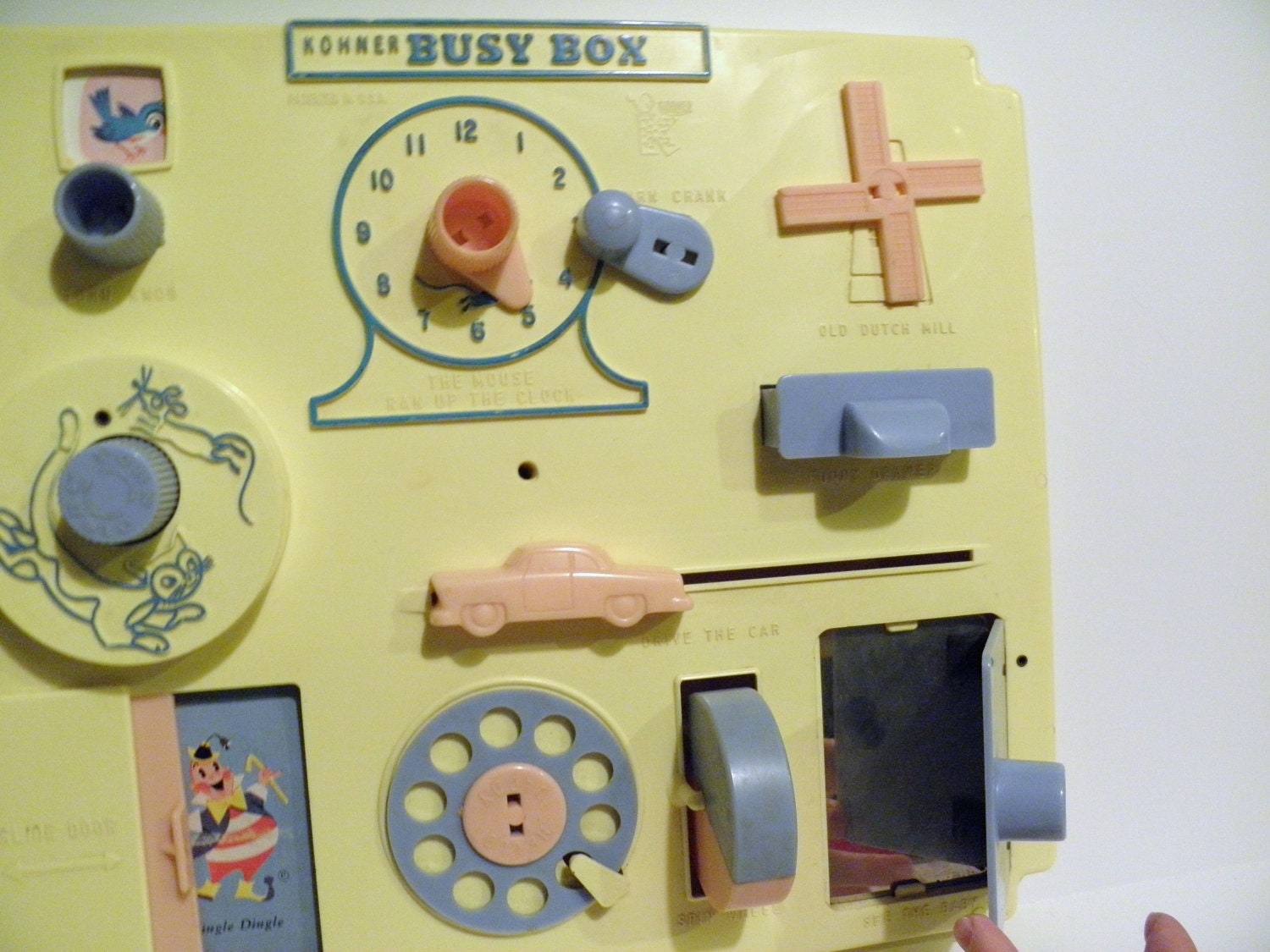 Vintage Busy Box Vintage Crib Toy Kohner Musical Baby Toy