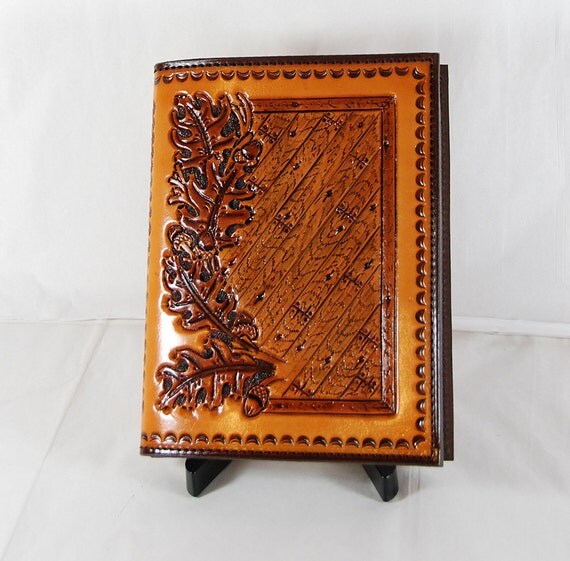 Small A5 Handtooled Leather Portfolio