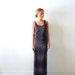 50% OFF Vintage metallic grey maxi dress