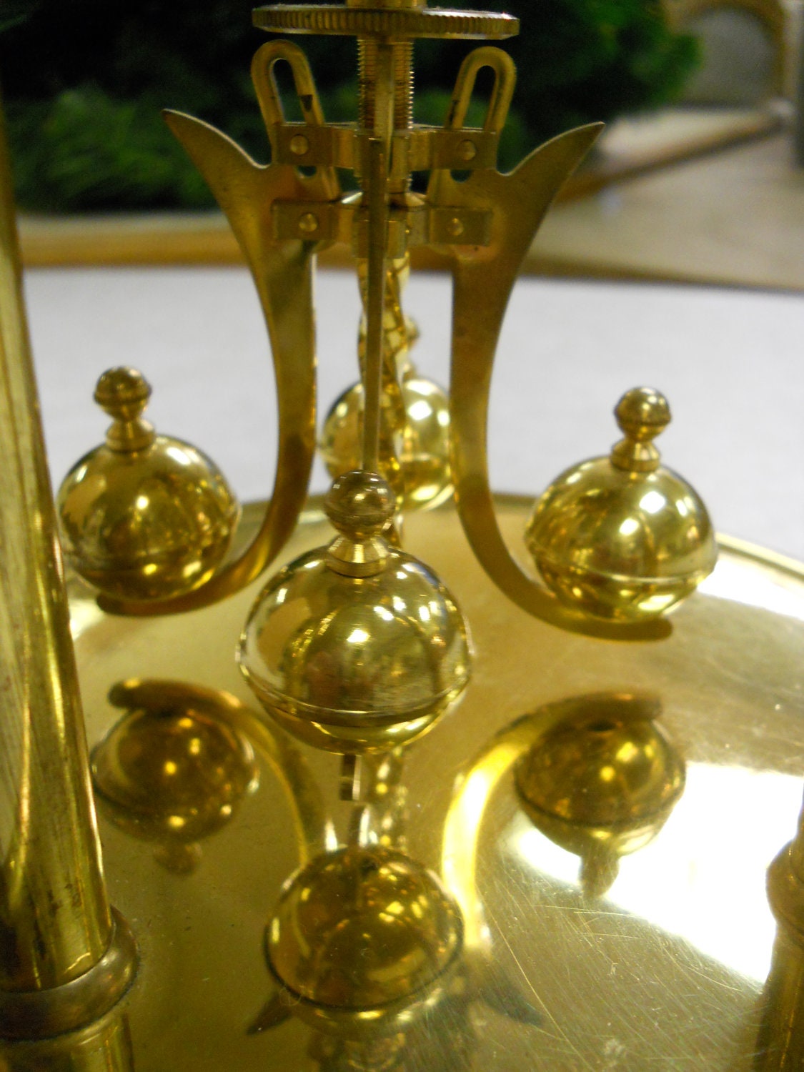 Anniversary Clock 1952 Kundo Brass West Germany with Key