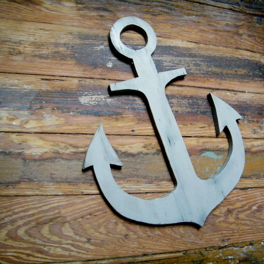 Wooden Anchor Wall Decor