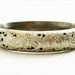 Antique Thai Silver Hinge Bracelet Carved Dragon
