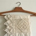 vintage handmade french lace panel 3 yards 2.85 meters