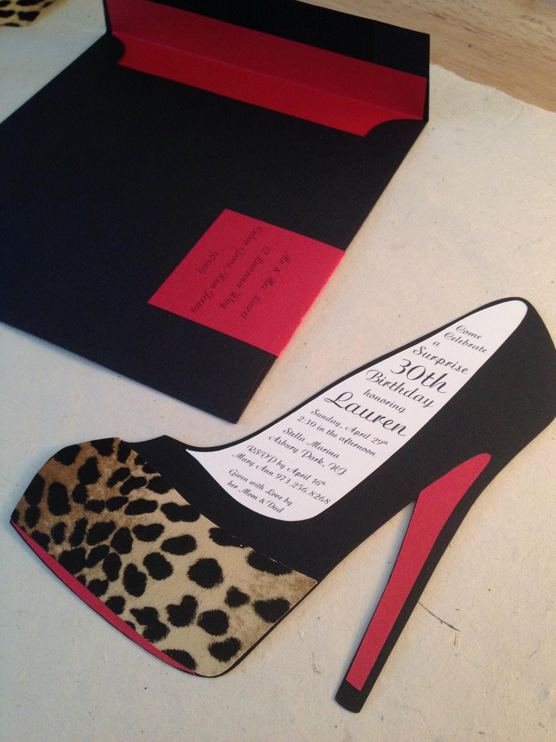 High Heel Invitations 2