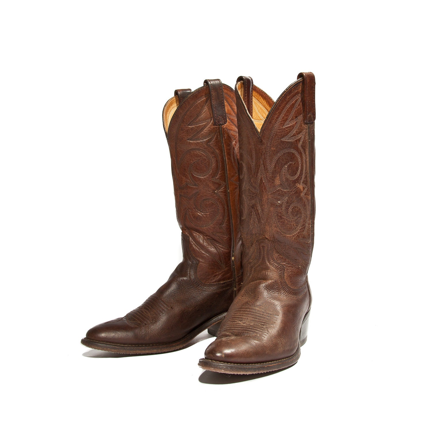 Women&#39;s Brown Cowboy Boots by ACME Country Western Cowgirl