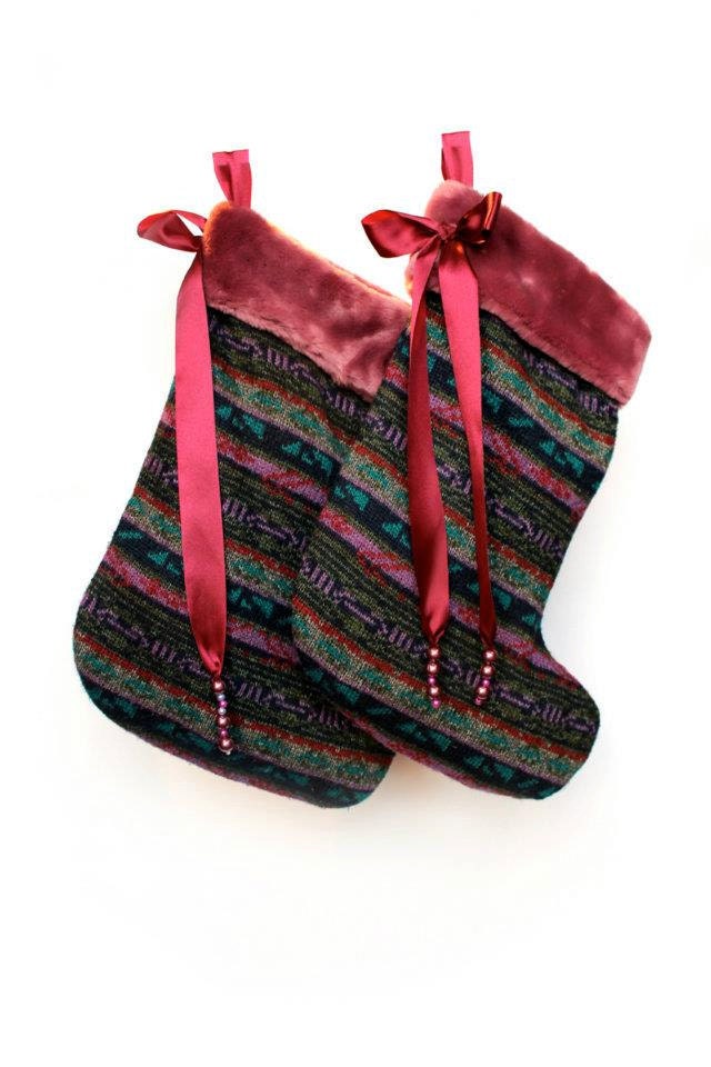 LIMITED EDITION Stylish Vintage Christmas Stocking