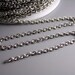 CHAIN-AS-2MMx2.6MM - 5-Foot Antique Silver Plated Textured Chain, 2mm x 2.6mm