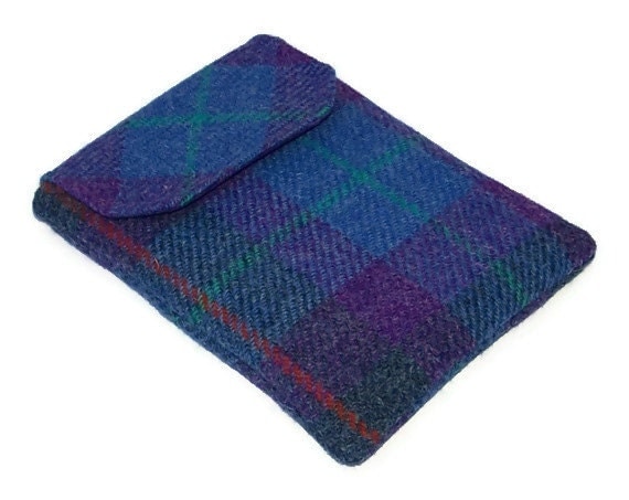 Kindle Touch Case HARRIS TWEED Purple Heather by WhimsyWooDesigns