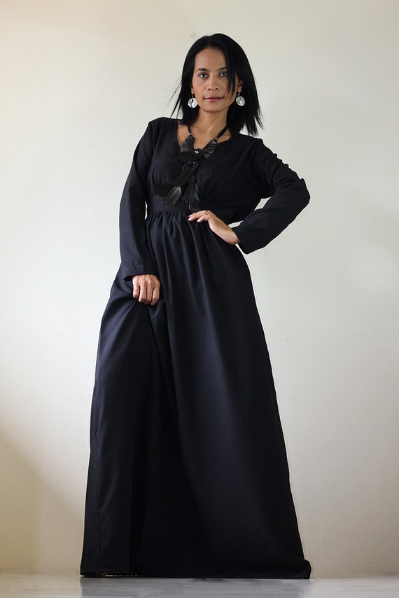 skims black long sleeve dress