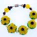 Summer Sale Lampwork Bead Bracelet - ' Good Day, Sunshine'