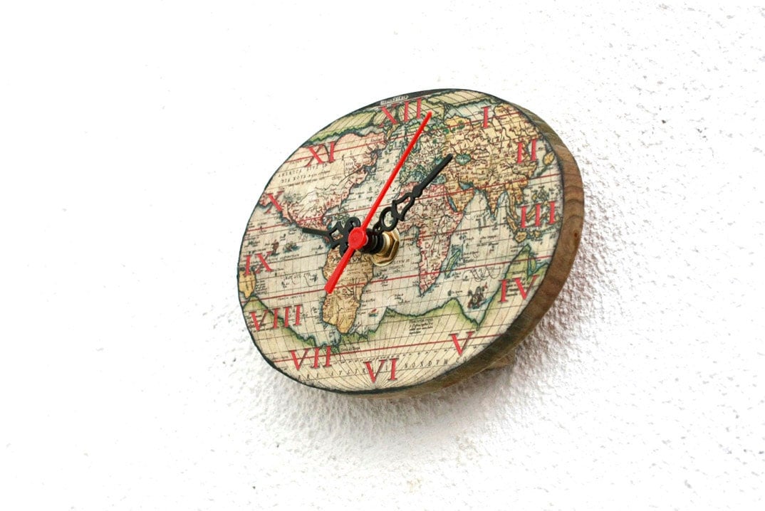 Africa Wooden Clock Clock Vintage by MyHouseOfDreams