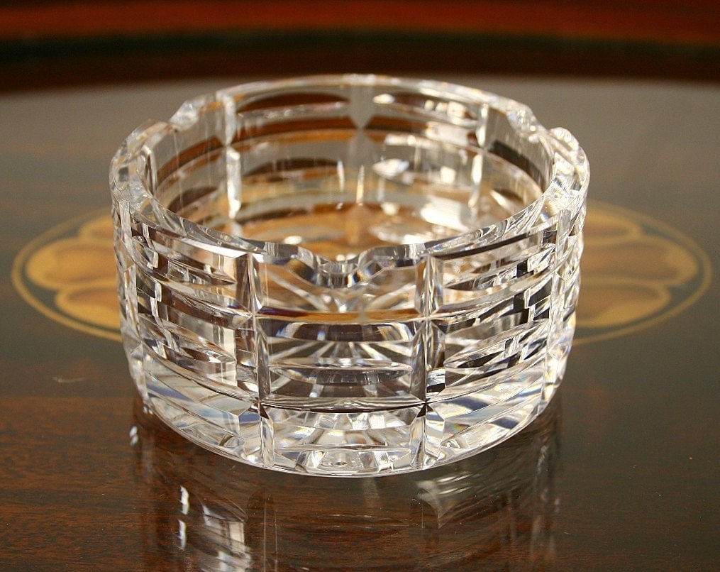 Waterford crystal ashtray vintage ashtray