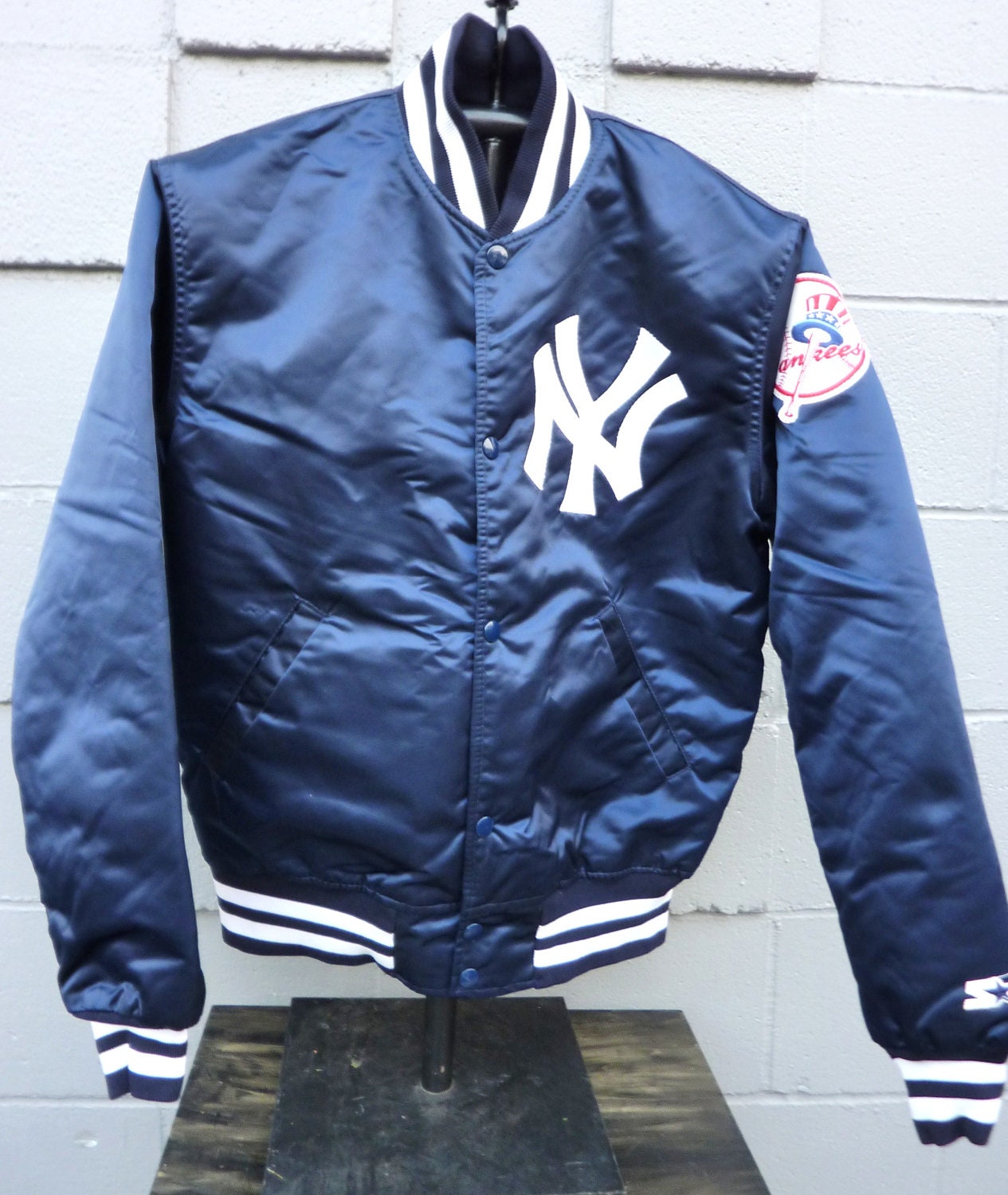 Vintage New York Yankees Starter Jacket Coat Diamond