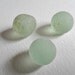 3 sea glass codds - 1 pristine and 2 imperfect English beach sea glass