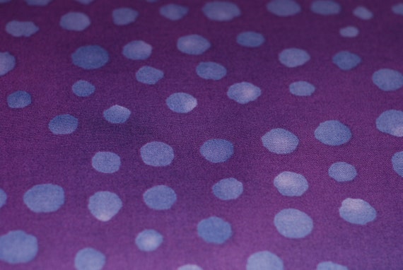 Items similar to Purple Polka Dot Fabric on Etsy