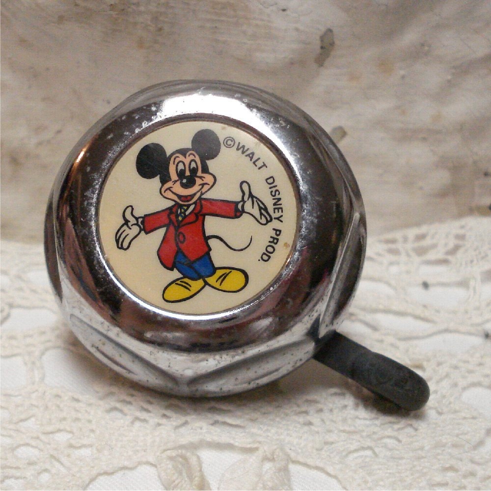 2 Vintage Mickey Mouse Bicycle Bell Germany