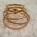 Vintage Monet Gold Bangle Bracelets - Set of Five