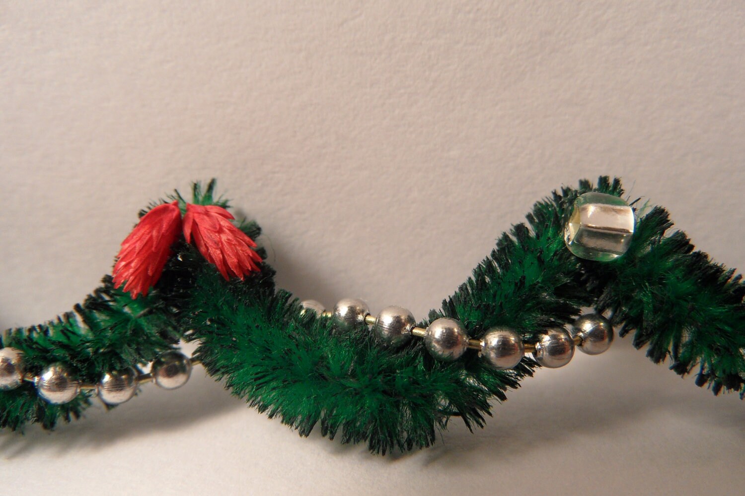 Miniature Christmas Garland for Dollhouse. Pine Garland with