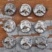 0.7 inch Set of 9 vintage watch movements.