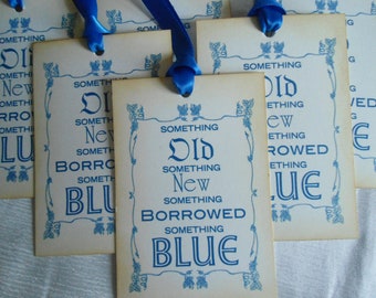 Something Old, Something New, Something Borrowed, Something Blue - Vintage Inspired Tags