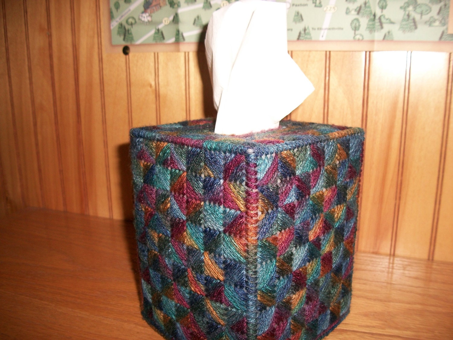 Boutique Tissue/Kleenex Box Cover in Jewel Tones