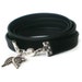 black wrap bracelet, unisex cuff, angel wings, rocker, imitation leather strap, boho chic