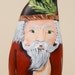 Wood Santa Claus Cypress Knee Cowboy Western