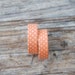 Japanese Washi Tape - Masking Tape roll in Peach and White Polka Dot