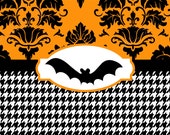 Halloween Damask and Houndstooth Placemat Il_170x135