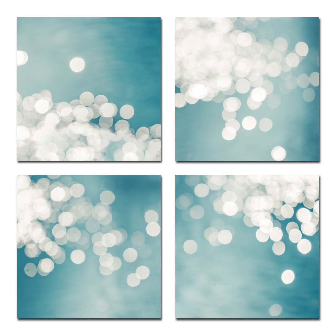 Teal Bathroom Accessories Teal wall art print set