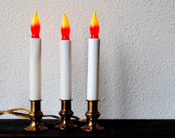 vintage christmas candle electric lights flame bulb glass vintage christmas candle electric lights flame bulb glass