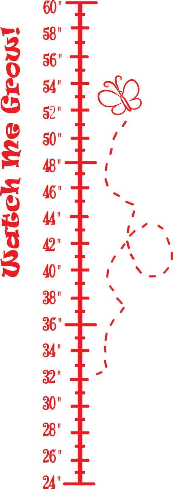 Personalized Growth Chart Decals