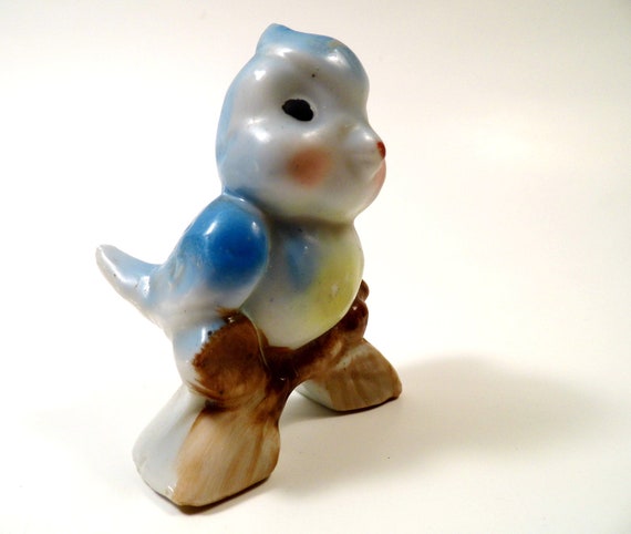 Blue Bird Knick Knack Vintage Figurine Made In Japan For