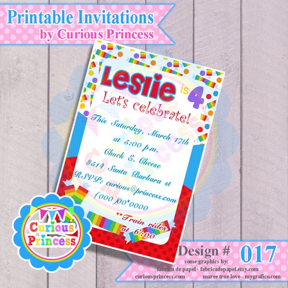 Items similar to Candyland birthday party invitations digital PRINTABLE