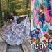 Vintage 70's Kaleidoscope Colors Floral Hippie Boho Maxi Dress S M