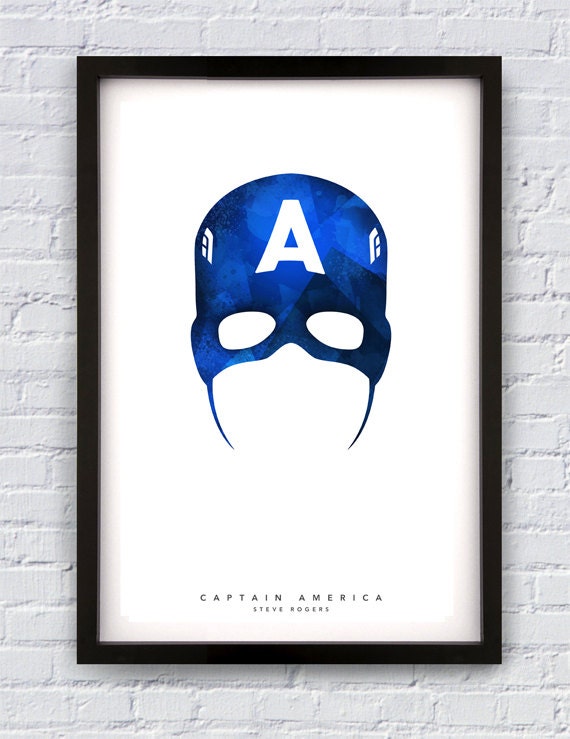 Captain America Inspired Print 11X17"