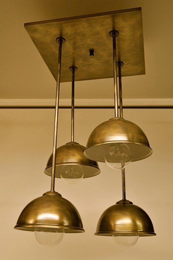 Items similar to Handmade Solid Brass Lighting Fixture by Moolights on Etsy