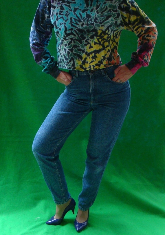 Vintage High Waisted PegLeg 80s LEE Jeans Women's Wide