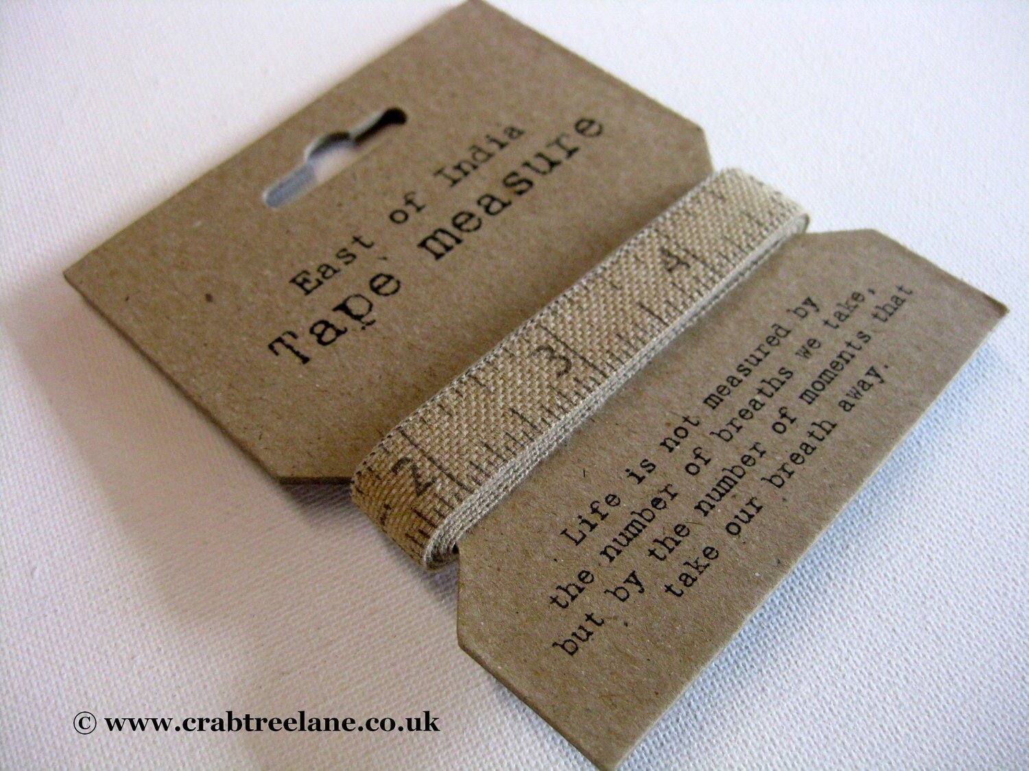 Vintage style Woven Tape Measure Sewing 60 inches East