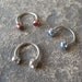 Belly Button Ring - Navel Piercing - Ring - Horseshoe Style - Surgical Steel - CZ's Barbell Navel Jewelry