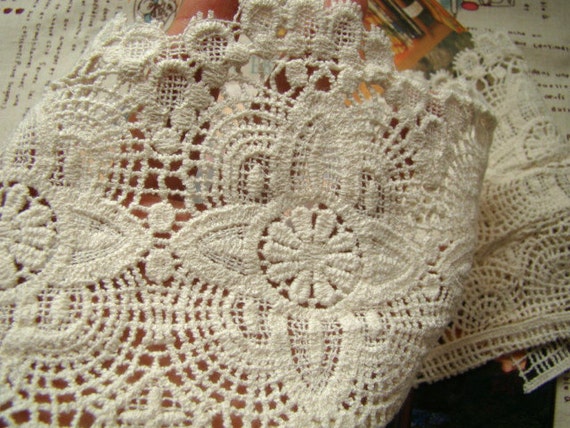 Cotton Lace Trim Crochet Lace Trim Antique Lace Trim Ecru